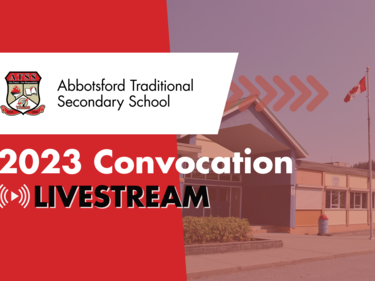 2023 Convocation Graphic for Abbotsford Traditional School