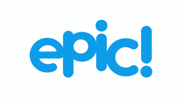 Blue writing that says "epic!"
