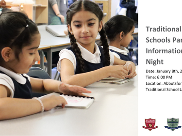 Parent Info Night Trad Schools